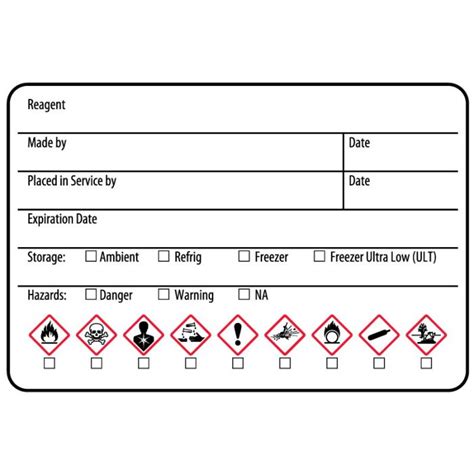 reagent bottle labeling instructions